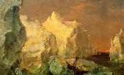 Frederic Edwin Church Icebergs and Wreck in Sunset USA oil painting reproduction